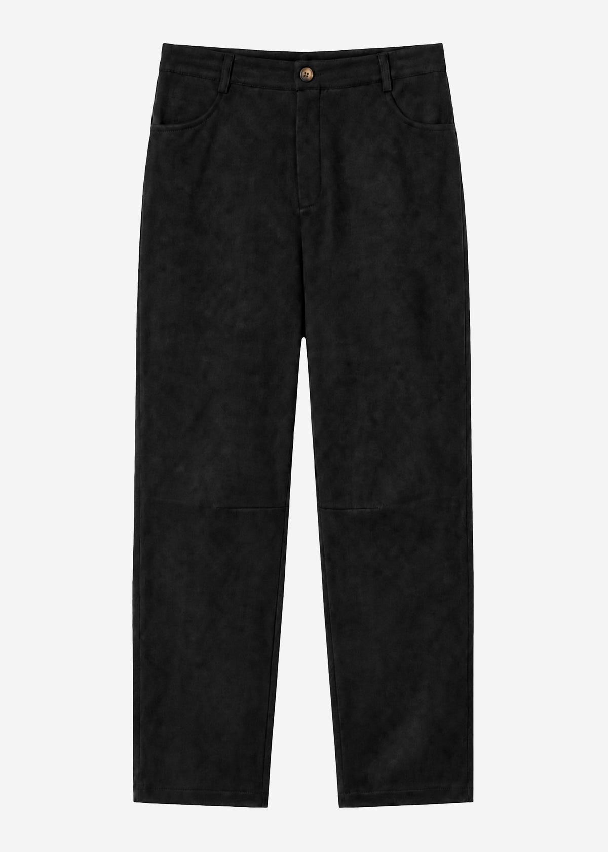 Pantalon à Jambes Barrel en Velours - noir