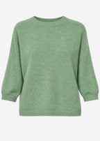Pull en tricot - vert sauge