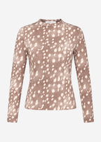 T-shirt à manches longues avec imprimé Bambi - taupe