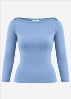 T-shirt à manches 3/4 - bleu jeans