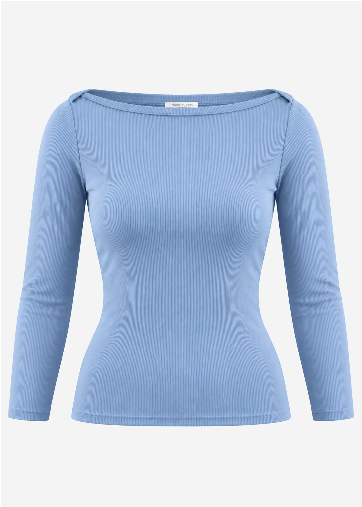 T-shirt à manches 3/4 - bleu jeans