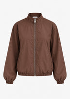 Blouson avec ceinture élastique - marron