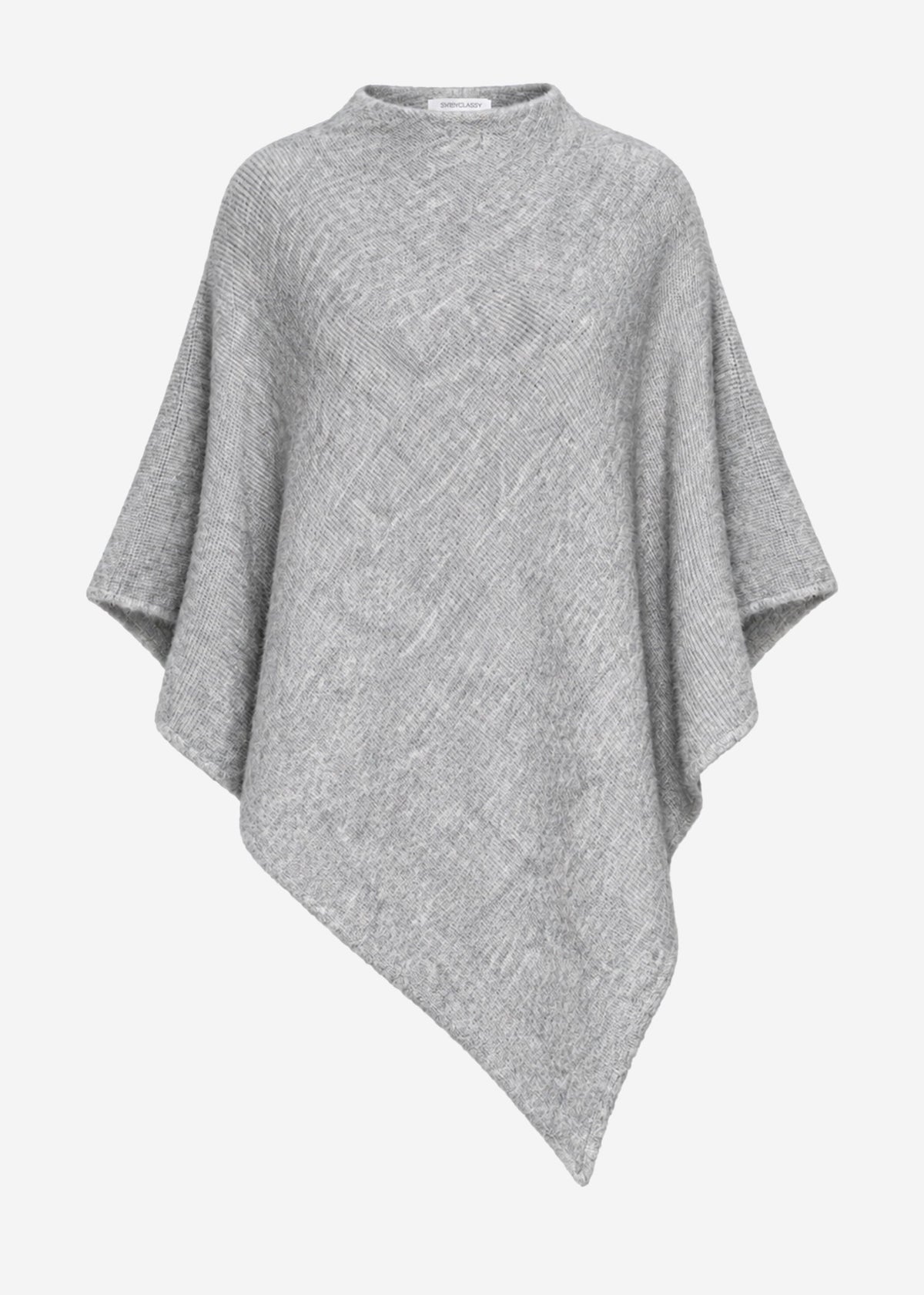 Poncho avec pourcentage de laine - gris