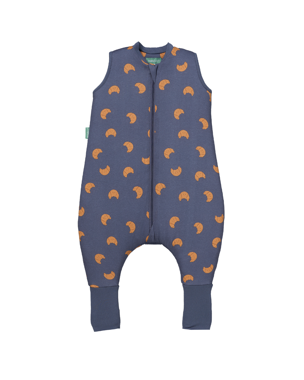 Combinaison de sommeil avec chaussettes - Croissants - TOG 2.5