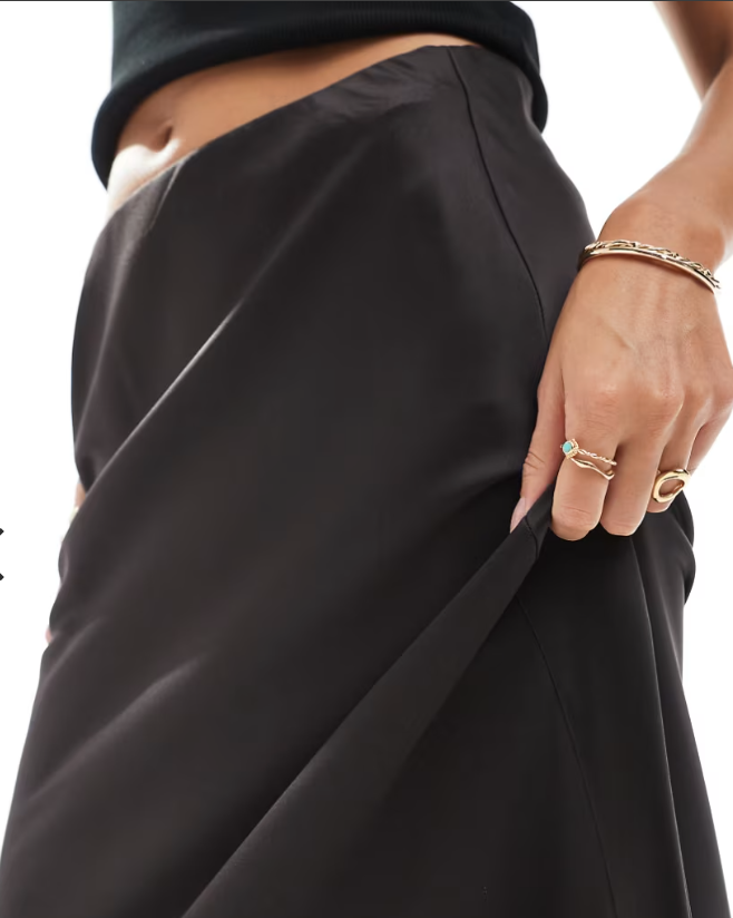 Maxi Satin Skirt