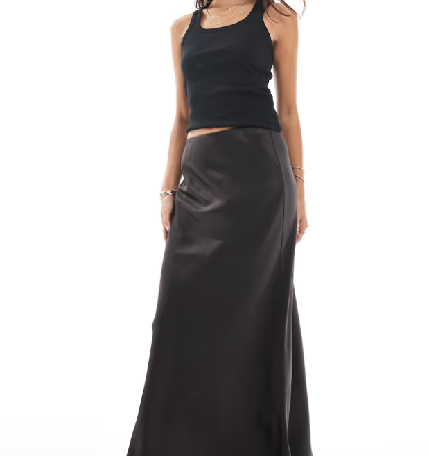 Maxi Satin Skirt