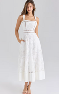White Midi Dress