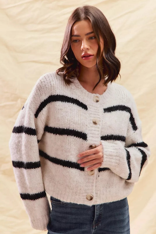 Chantal | Cardigan à boutons pour femme | Tendance