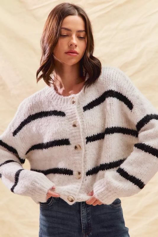 Chantal | Cardigan à boutons pour femme | Tendance