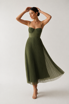 Venlora Mode | ROBE MIDI À CORSET STRUCTURÉE POUR FEMMESV