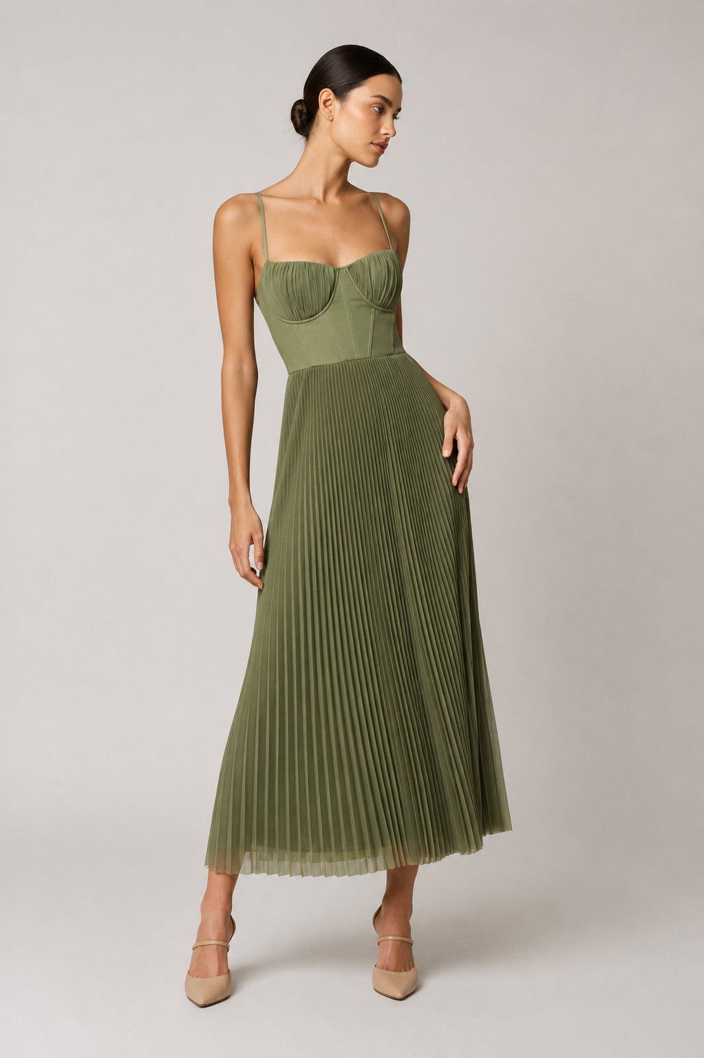 Venlora Mode | ROBE MIDI À CORSET STRUCTURÉE POUR FEMMESV