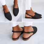 Simone | Mocassins Tressés à Bride Arrière