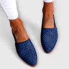 Simone | Mocassins Tressés à Bride Arrière
