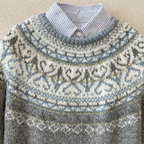 Venlora Mode | Pull Maille Empiècement Ivoire Martine