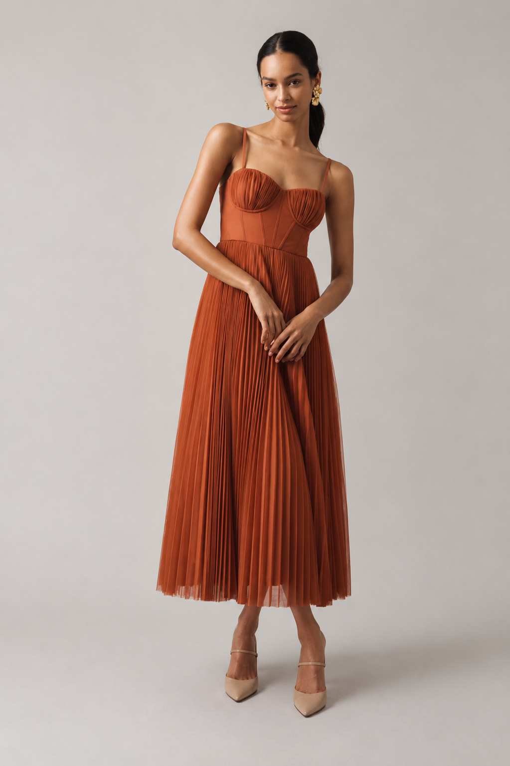 Venlora Mode | ROBE MIDI À CORSET STRUCTURÉE POUR FEMMESV