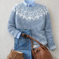 Venlora Mode  | Pull Maille Flocons Délicats Chloé