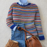 Venlora Mode | Pull Maille Rayures Multicolores Isabelle
