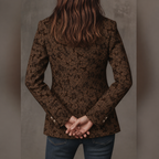Estelle | Blazer Jacquard Cachemire Ajusté