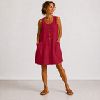 Maud - Robe en coton et lin