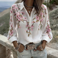 Chemisier Vintage à Motif Floral