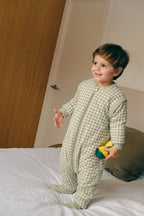 Combinaison de sommeil avec manches et chaussettes - Thé menthe - TOG 2.5