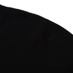 Pull-over rétro varsity pour homme – Noir vintage avec rayures blanches