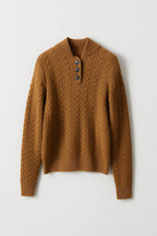 Ysella | Cardigan à mailles torsadées et boutons