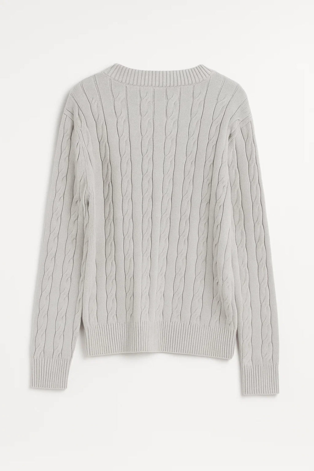 Sunniva | Pull à col en V en maille torsadée