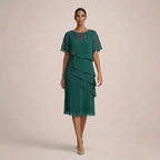 Mara | Robe élégante à volants, à la coupe flatteuse