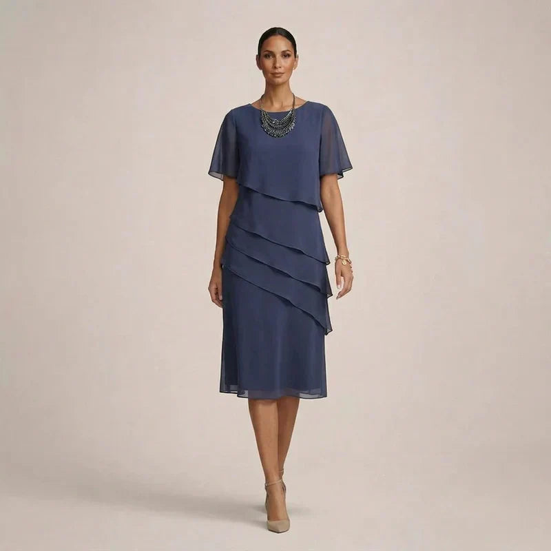 Mara | Robe élégante à volants, à la coupe flatteuse