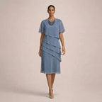 Mara | Robe élégante à volants, à la coupe flatteuse