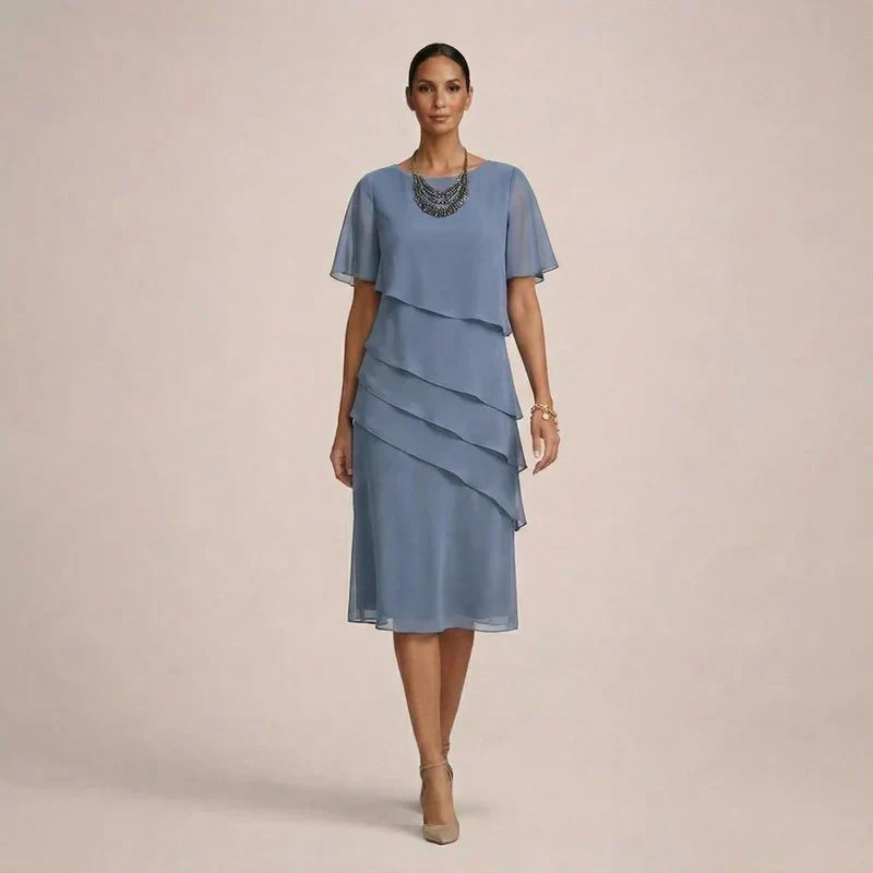 Mara | Robe élégante à volants, à la coupe flatteuse