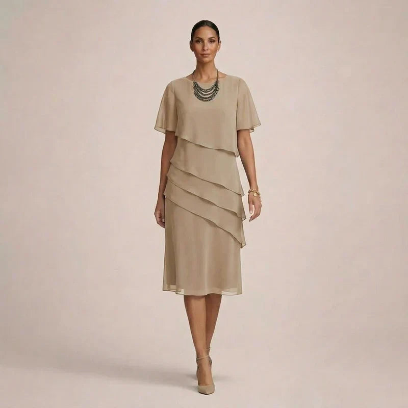 Mara | Robe élégante à volants, à la coupe flatteuse