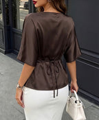 Chic Satin Summer Top