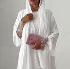 Elegant White Abaya