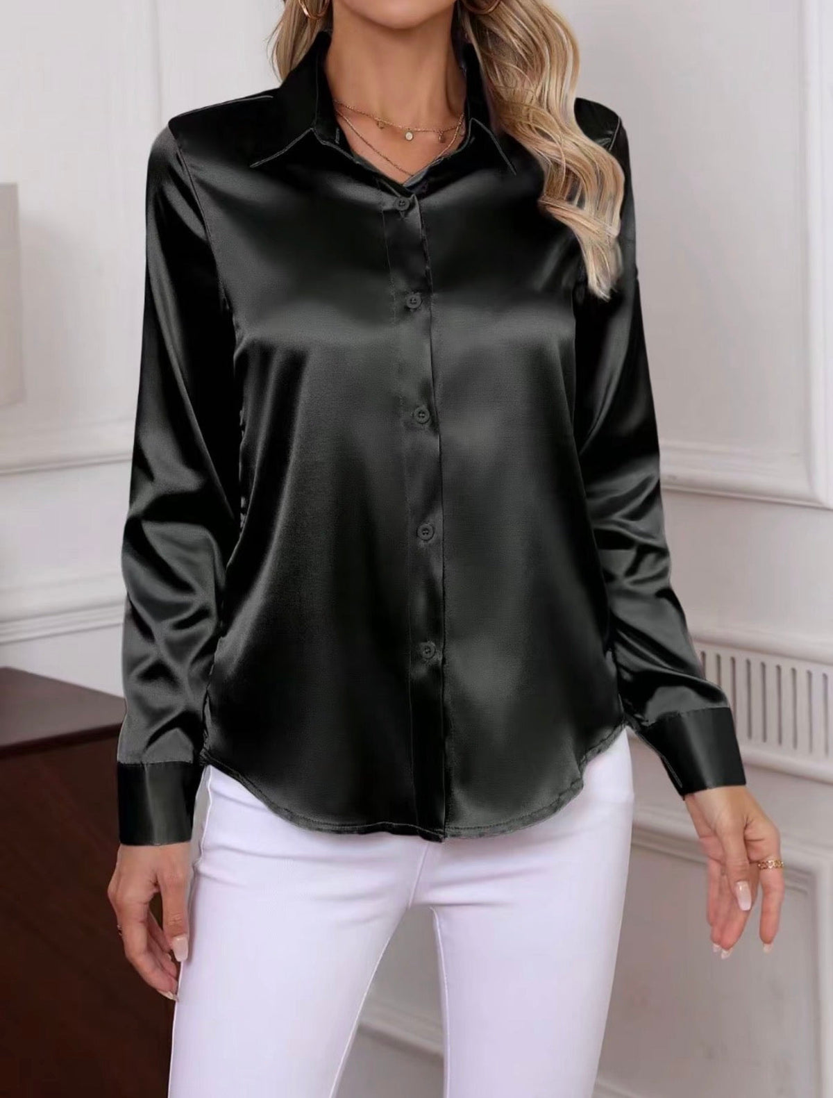Chic Satin Blouse