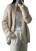 Jasminie | Cardigan à col montant pour femme | Tendance