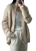 Jasminie | Cardigan à col montant pour femme | Tendance