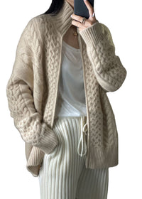 Jasminie | Cardigan à col montant pour femme | Tendance