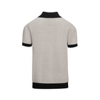 Polo rétro en tricot pour homme des années 60 - motif géométrique intemporel