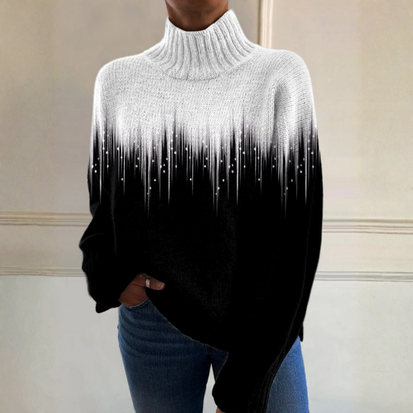 Delaney | Ombre High Neck Sweater