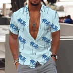 Lugos | Chemise Tropicale à Imprimé Palmier pour Homme