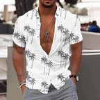 Lugos | Chemise Tropicale à Imprimé Palmier pour Homme