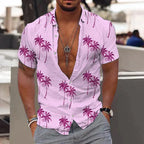 Lugos | Chemise Tropicale à Imprimé Palmier pour Homme