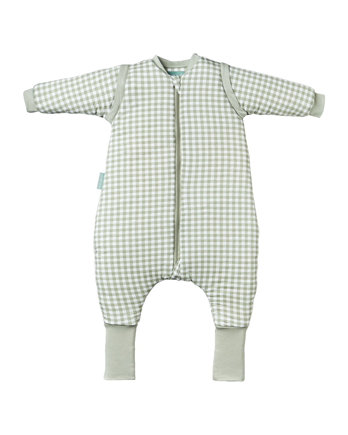 Combinaison de sommeil avec manches et chaussettes - Thé menthe - TOG 2.5