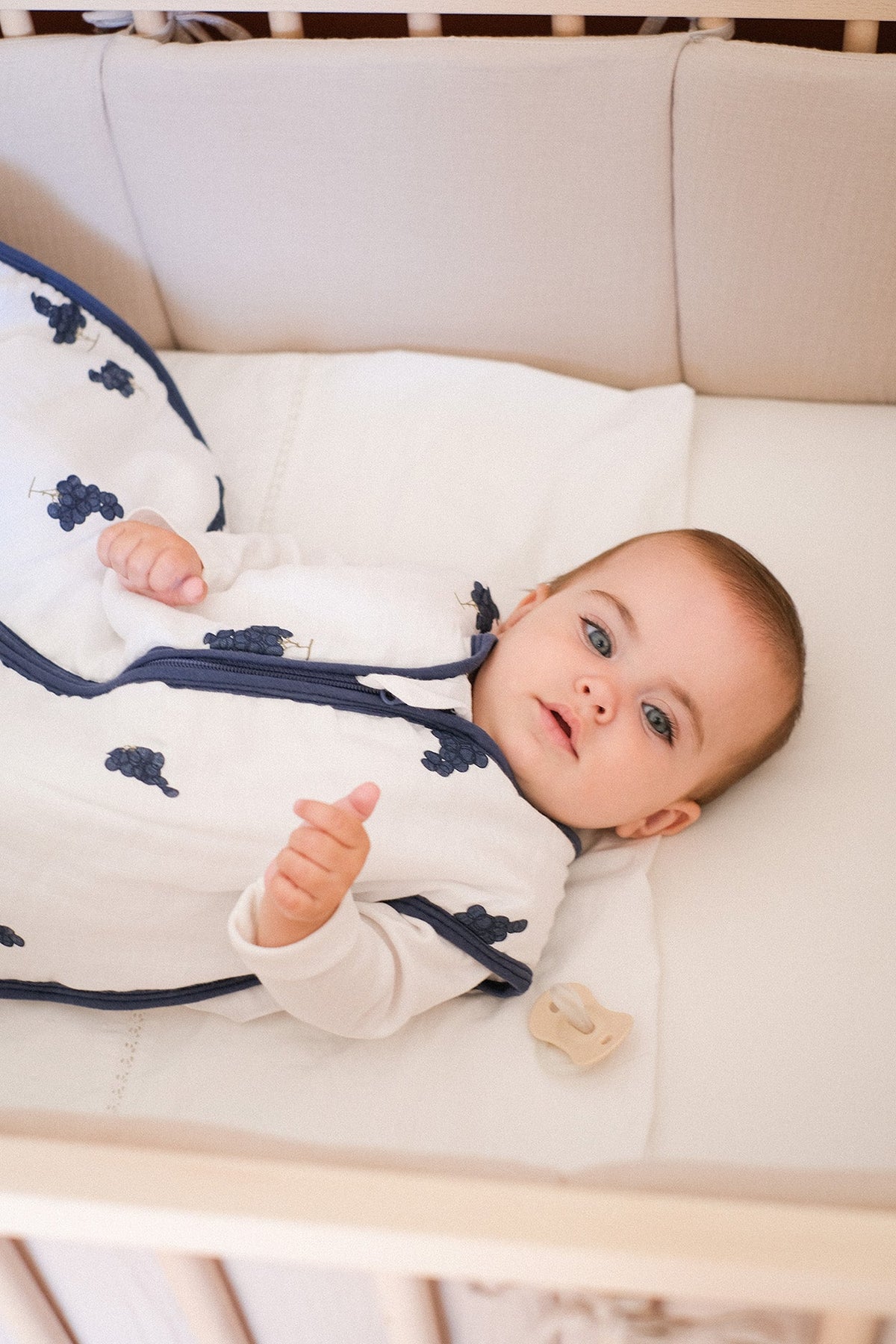 Sac de couchage pour bébé - Mousseline de bambou - Raisins - TOG 2.5