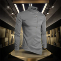 Marvin | Chemise Rétro à Col Montant et Manches Longues pour Homme