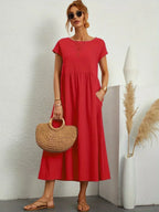 Heike | Robe midi fluide à l'élégance intemporelle