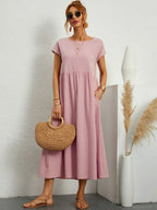 Heike | Robe midi fluide à l'élégance intemporelle