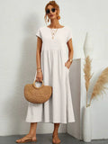 Heike | Robe midi fluide à l'élégance intemporelle